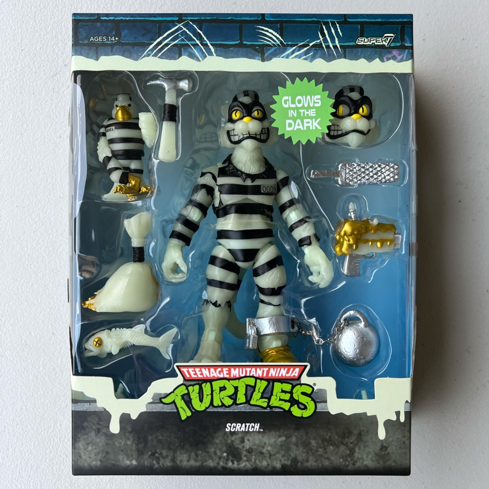 Teenage Mutant Ninja Turtles Scratch  Ultimates Glow In Dark Clean Box Super 7